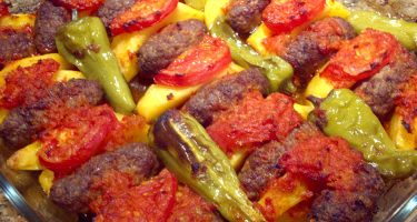 Fırında Köfteli Patates Oturtma