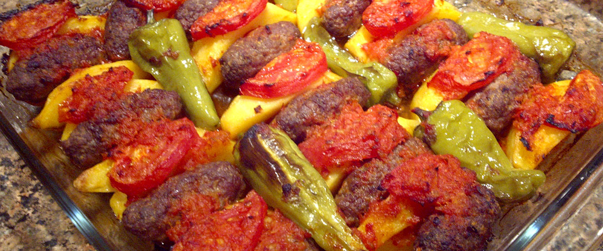 Fırında Köfteli Patates Oturtma